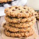 Haferflockenkekse mit Erdnussbutter und Schokoladenstückchen