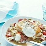 Gebratener Heilbutt mit Soppressata und Fenchel