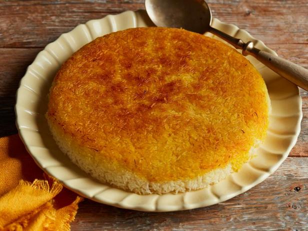 طريقة تحضير أرز الزعفران مع التهديك