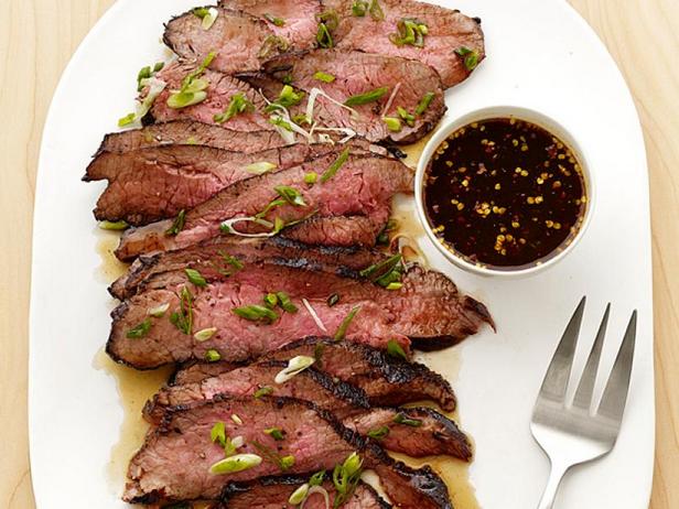 Zubereitung - Rindersteak in Mandarinenmarinade mit Frühlingszwiebeln