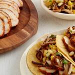 Fajitas mit Hähnchen, Mais und Pilzen nach Tex-Mex-Art