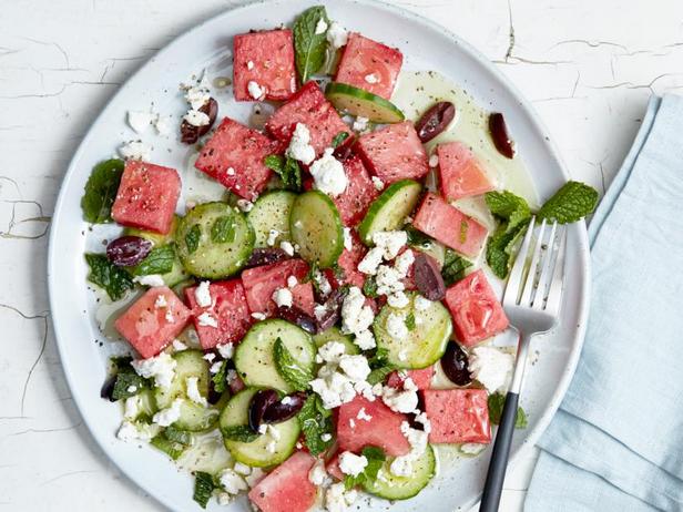 Zubereitung - Wassermelonen-Feta-Salat