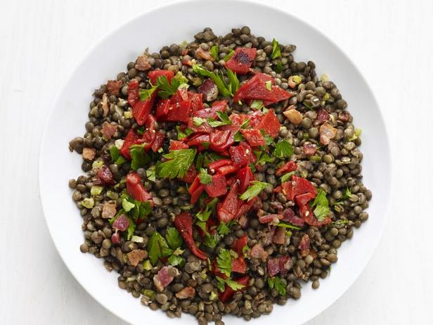 Come preparare - Insalata tiepida di lenticchie con pancetta