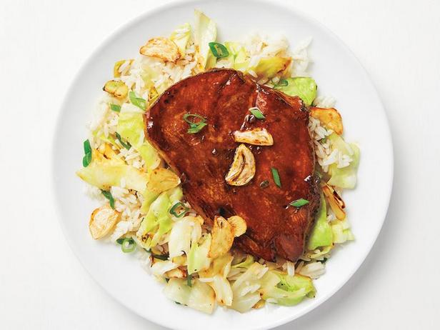 Zubereitung - Soja-Knoblauch-Hähnchen mit gebratenem Reis