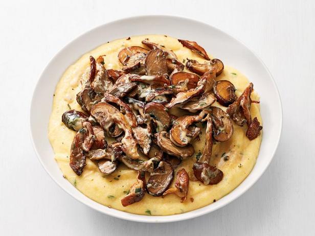 Rezept für Polenta mit Fontina und Pilzen