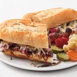 Steak- und karamellisierte Zwiebel-Sandwiches