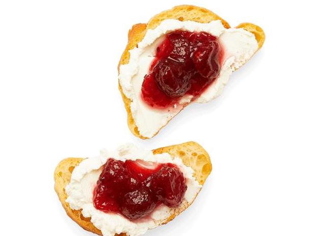 Rezept für Ziegenkäse-Cranberry-Crostini