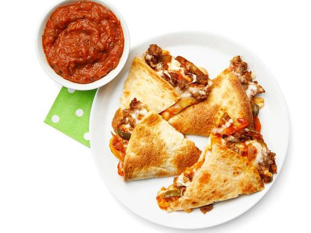 Zubereitung - Quesadillas mit Wurst und Paprika