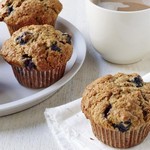 Bananenmuffins mit Blaubeeren