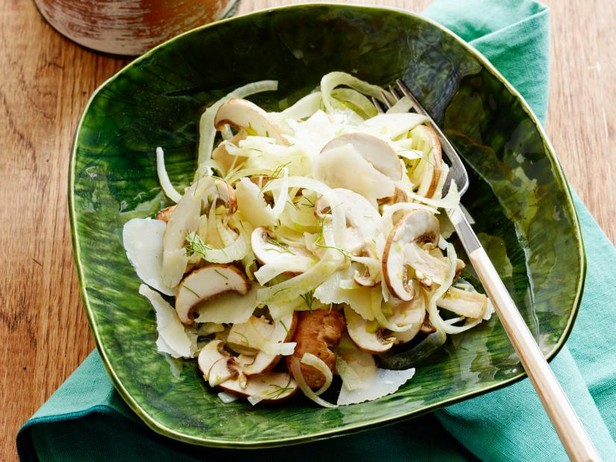 Zubereitung - Fenchel-, Pilz- und Parmesansalat