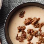 شوربة كريمة الفاصوليا البيضاء بخمسة مكونات