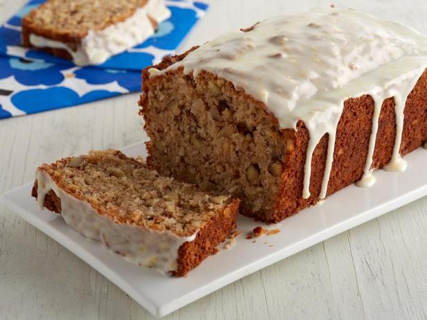 Rezept für hefefreies Apfel-, Mandel- und Kokosbrot mit Zitronenglasur