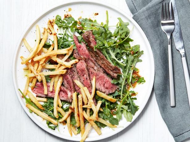 Zubereitung - Rucola-Steak-Salat mit Pommes frites