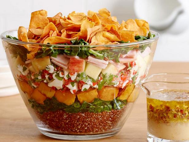Zubereitung - Herbstlicher Schichtsalat mit Butternusskürbis und Quinoa