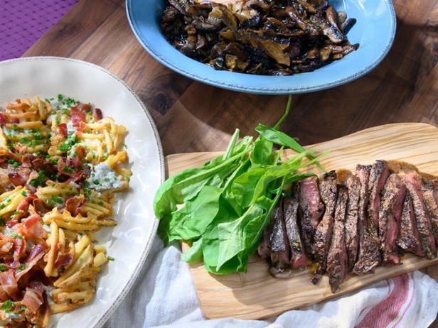 So kocht man - gebratenes Steak nach italienischer Art mit Beilagen