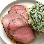 Steak mit Kartoffeln und Rahmspinat