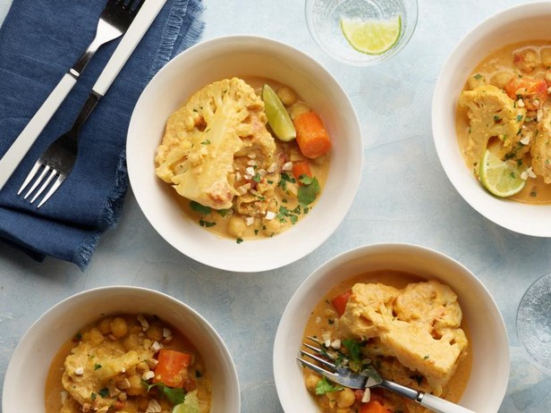 Zubereitung – Einfrieren: Curry-Blumenkohl und Kichererbsen aus dem Slow Cooker