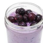 Blaubeer-Haferflocken im Glas