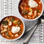 شوربة مغربية بالخضار والدجاج