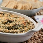 صلصة السبانخ وسرطان البحر الساخنة