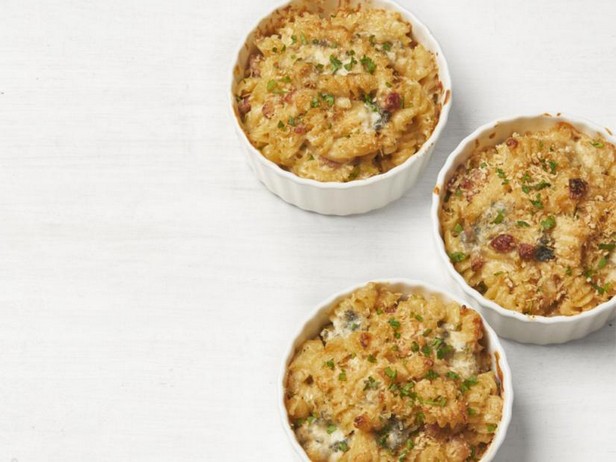 Rezept für überbackene Makkaroni mit Blauschimmelkäse