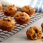 Kürbis-Mini-Schokoladenmuffins