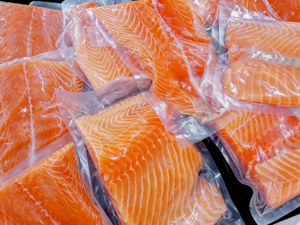 Frisches Fleisch und Meeresfrüchte