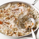 Reis mit Hühnchen, Karotten und Ingwer