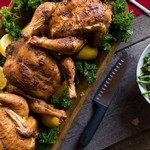 دجاج مشوي مع مرق البيرة