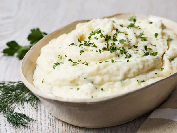 Rezept für Kartoffelpüree mit Joghurt und Kräutern