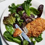 دجاج مغطى باللوز