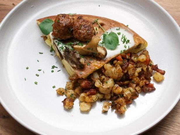 Zubereitung - Frittata mit Wurst und Wildpilzen