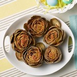 Im Slow Cooker geschmorte Artischocken mit Knoblauch