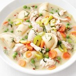 دجاج مع زلابية مطبوخة ببطء