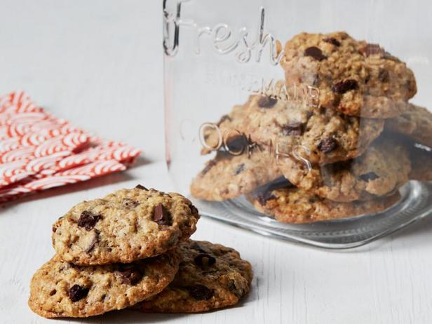 Rezept für Haferflocken-Schokoladen-Rosinen-Kekse