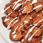 Gebackenes Süßkartoffelpüree