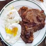 Gebratenes Steak zum Frühstück