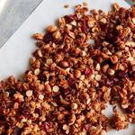 Erdnussbutter- und Cranberry-Granola