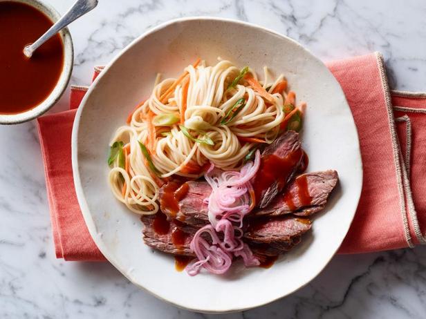 Zubereitung - Gochujang-Flanksteak mit Reisnudelsalat