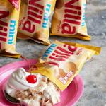 Bananenpudding-Snack im Beutel