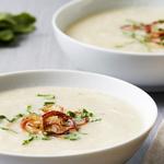 شوربة بطاطس مع اللفت والثوم