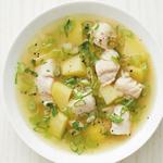 شوربة سمك حارة مع البطاطس