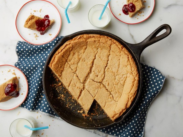 Erdnussbutterkekse aus der Pfanne