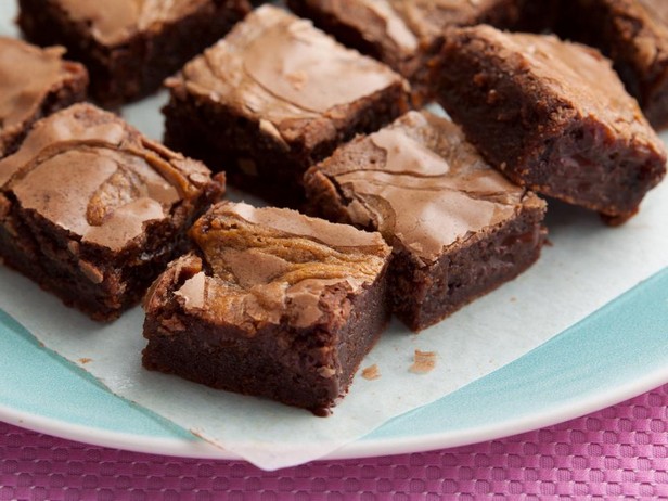 Brownie mit Erdnussbutter und Karamell