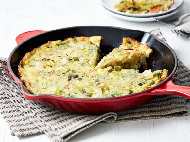 Garnelenfrittata