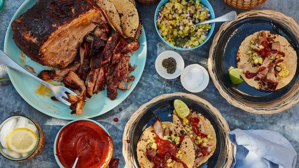 Как да приготвим - Такос с пушена свинска плешка на пелетна скара