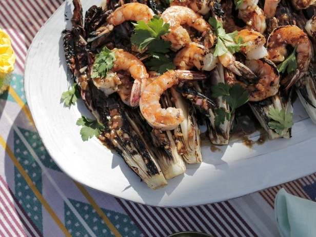 Garnelen-Radicchio-Salat mit Honig-Balsamico-Dressing