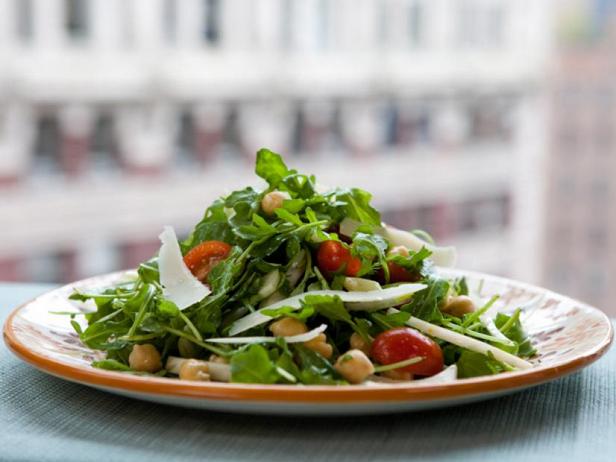 Zubereitung - Wilder Rucola-Kichererbsen-Salat