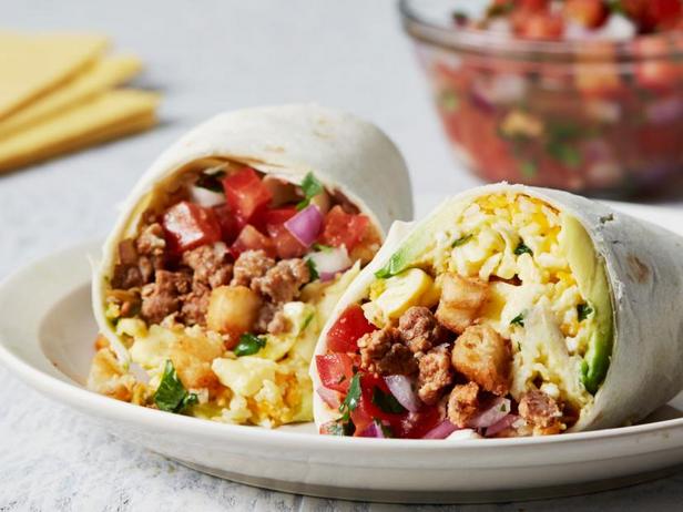 Rezept für einen Frühstücks-Burrito mit Chorizo ​​und Kartoffeln