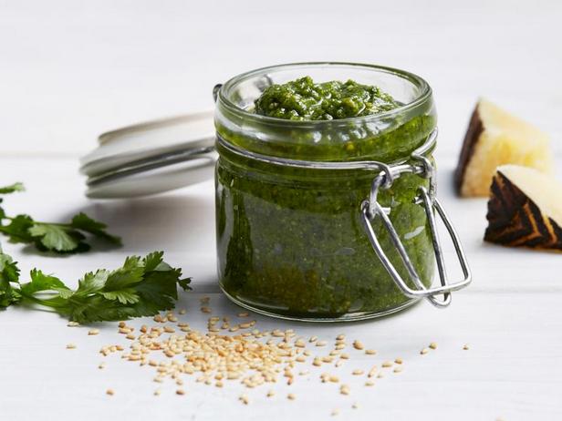 Zubereitung - Koriander-Sesam-Pesto